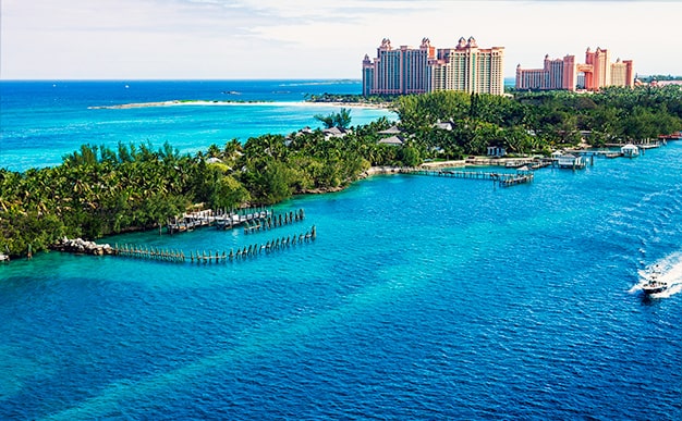 aerial image of New Providence Island