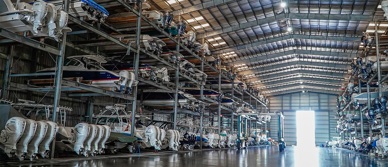 dry boat storage in the Bahamas