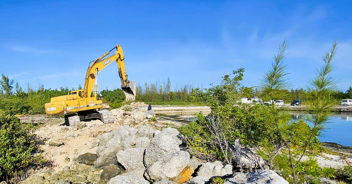 Construction View Of Dredging
